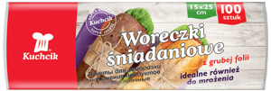 woreczki sniadaniowe 15x25 100sztuk